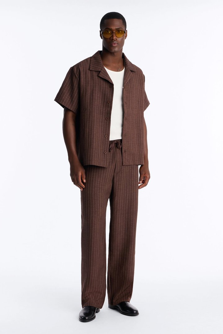 Off Stitch Relaxed Pant - Brown/combo