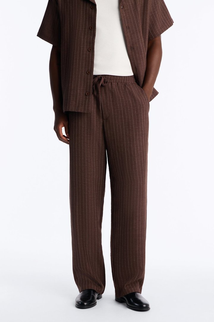 Off Stitch Relaxed Pant - Brown/combo