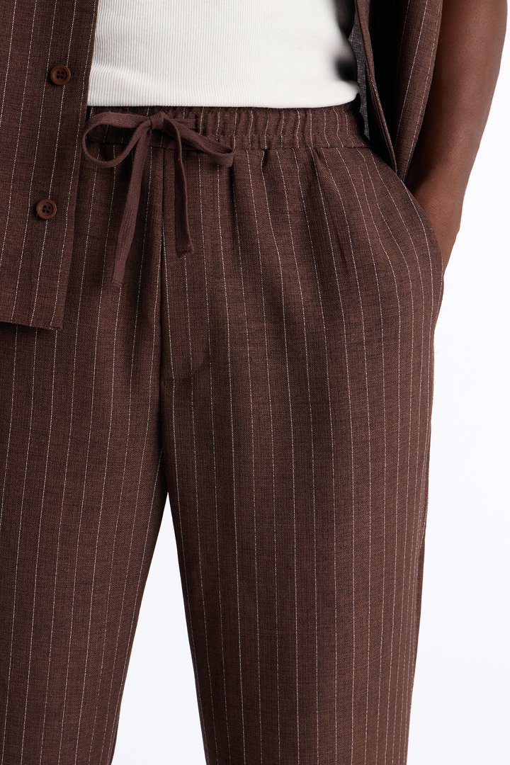 Off Stitch Relaxed Pant - Brown/combo