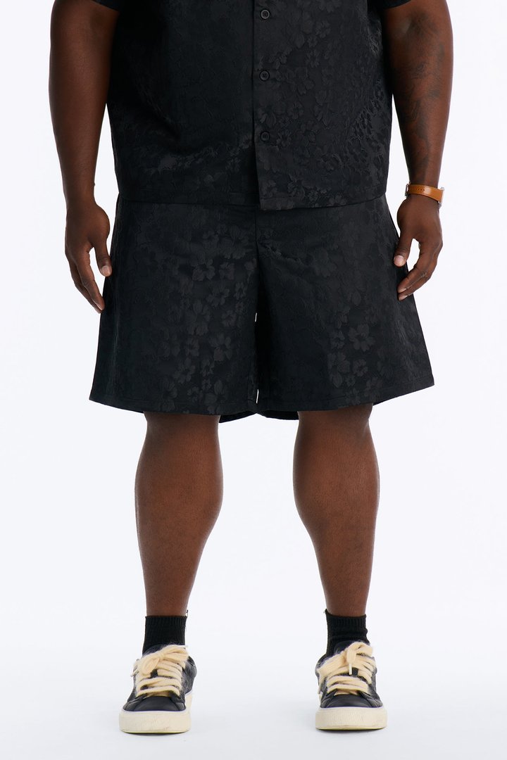 Lotto Floral Relaxed Short - Black