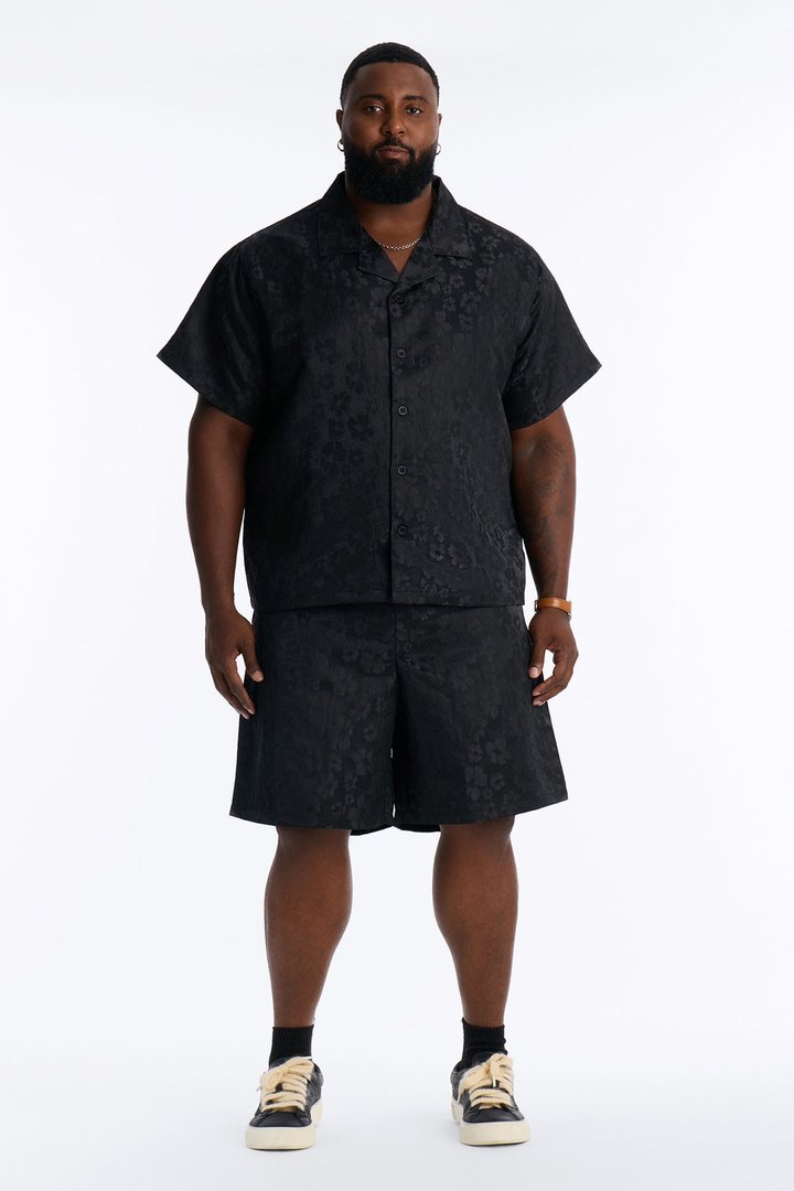 Lotto Floral Relaxed Short - Black