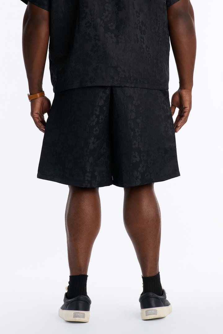 Lotto Floral Relaxed Short - Black