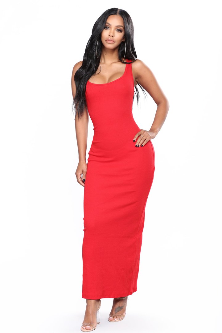 Mulberry Street Maxi Dress - Red