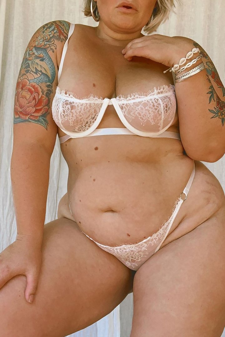 First Date Lace Bra And Panty Set - White