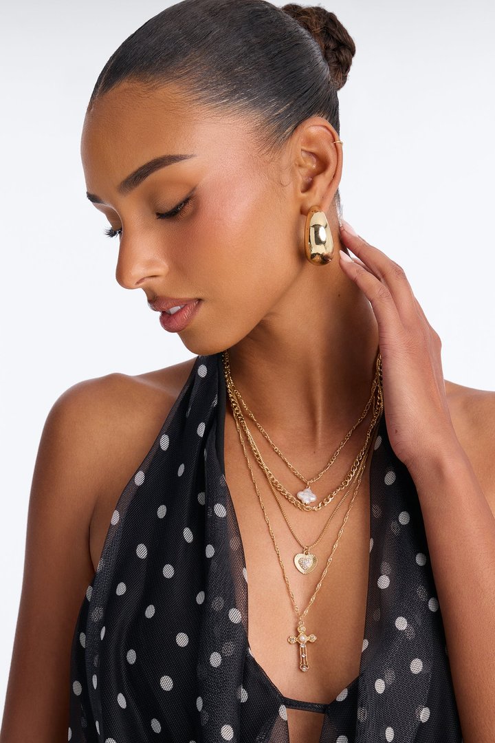 In Most Dreams Layered Necklace - Gold