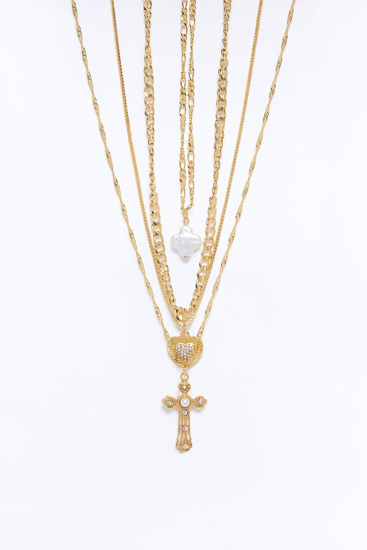 In Most Dreams Layered Necklace - Gold