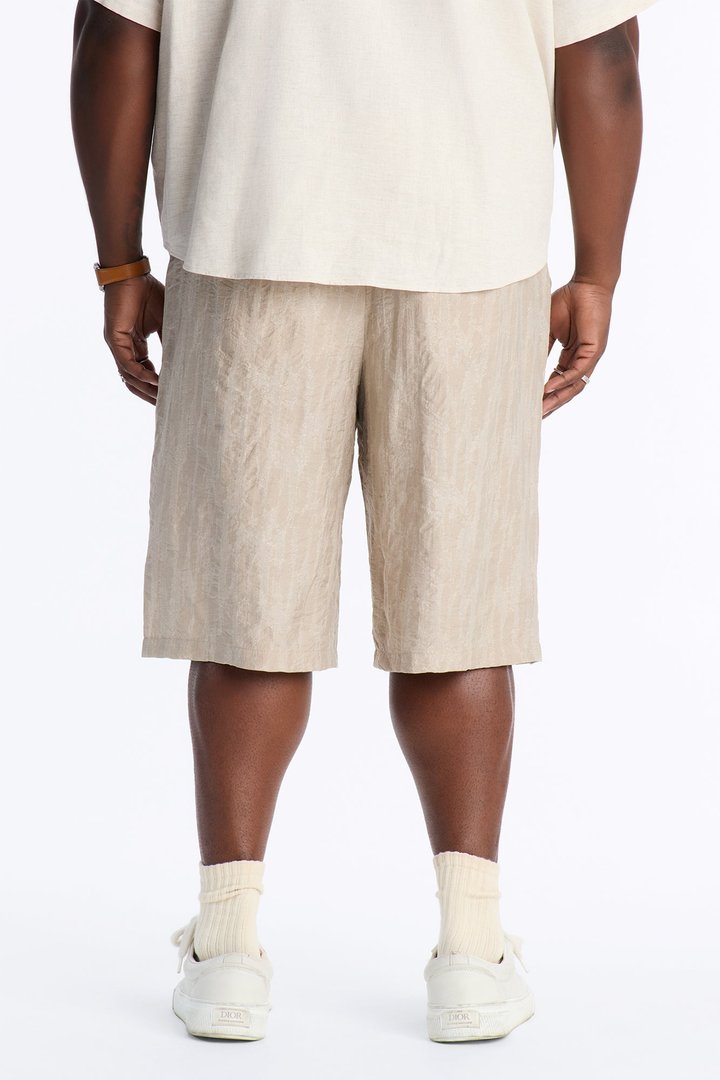 Savanna Textured Relaxed Short - Oatmeal