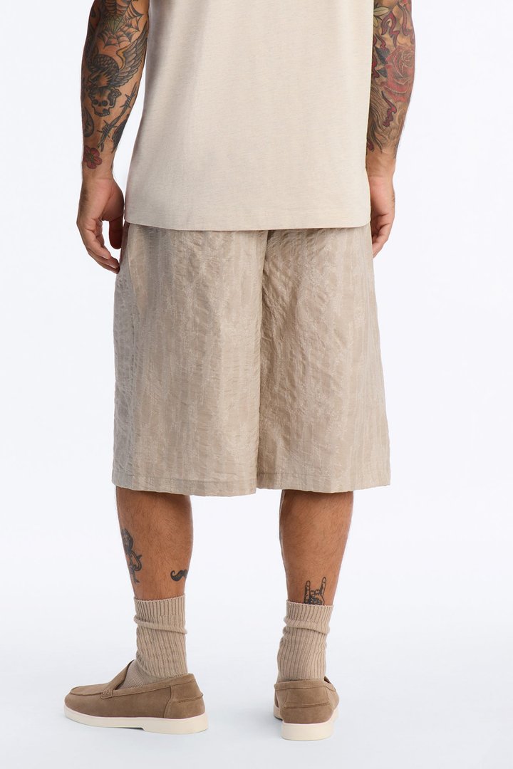 Savanna Textured Relaxed Short - Oatmeal