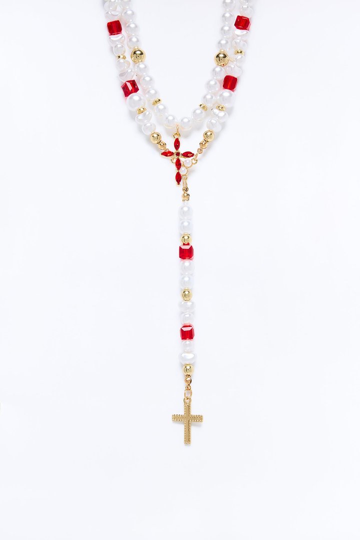 No One Like You Layered Necklace - White/combo