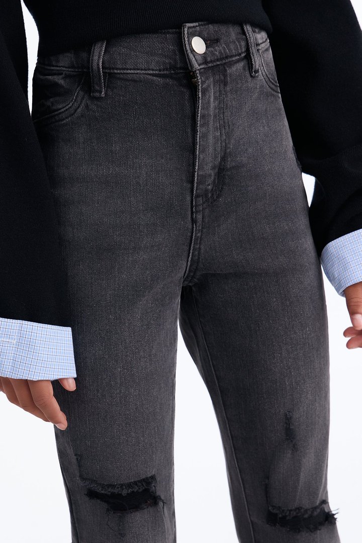 Mini Living Life Stretch Skinny Jeans - Black Wash