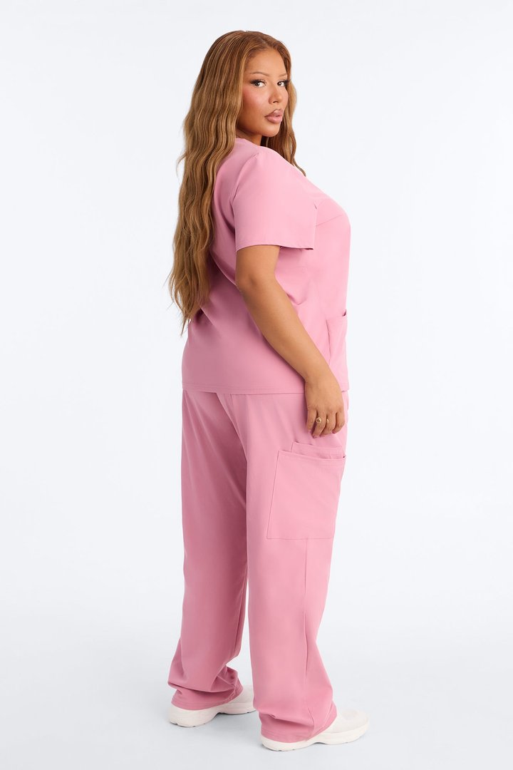 On Call Stretch Uniform Scrub Set - Mauve