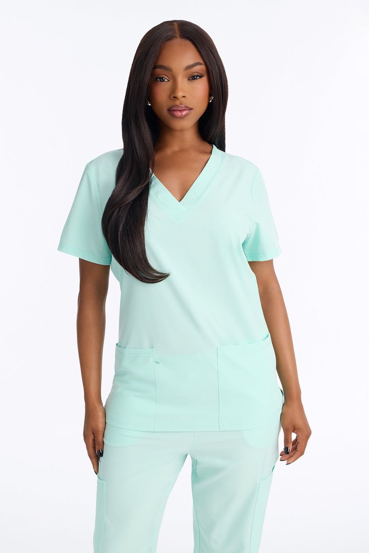 On Call Stretch Uniform Scrub Set - Mint
