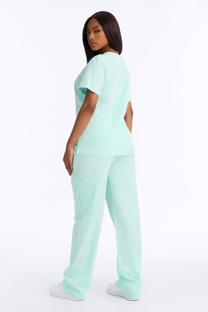 On Call Stretch Uniform Scrub Set - Mint