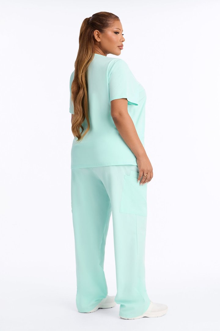 On Call Stretch Uniform Scrub Set - Mint