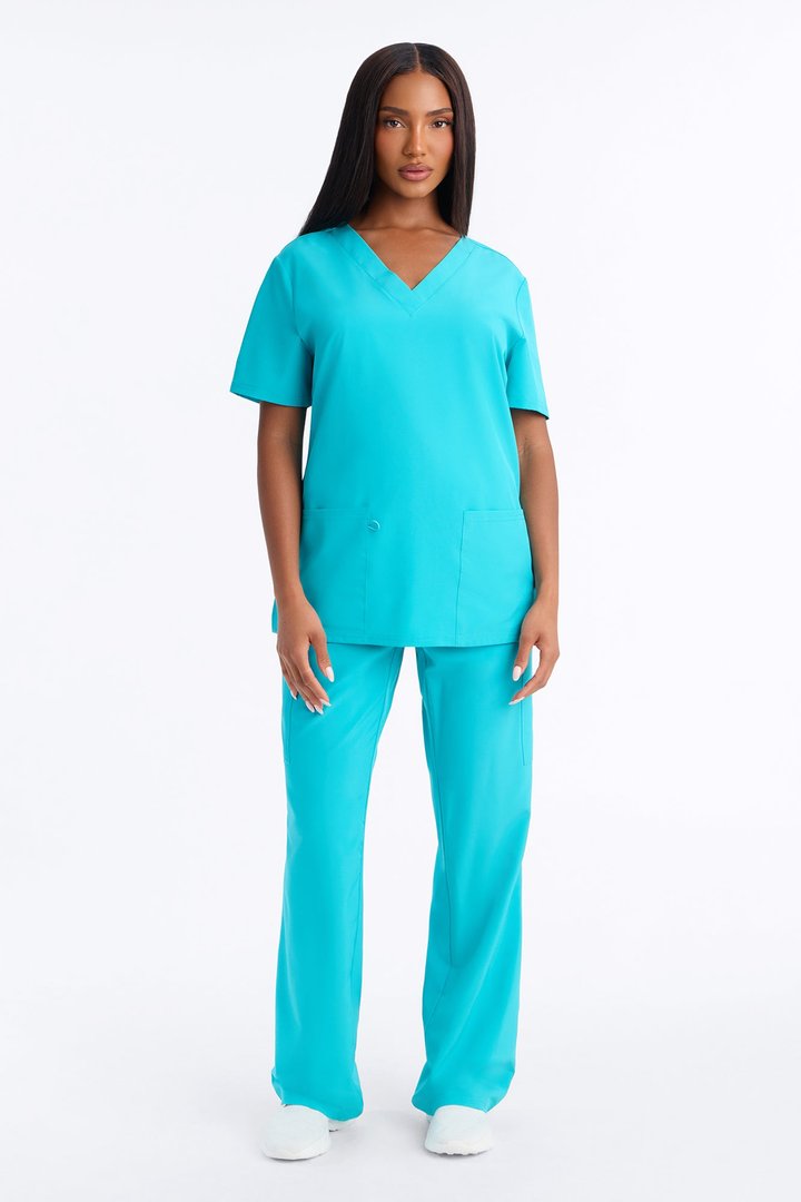 On Call Stretch Uniform Scrub Set - Teal