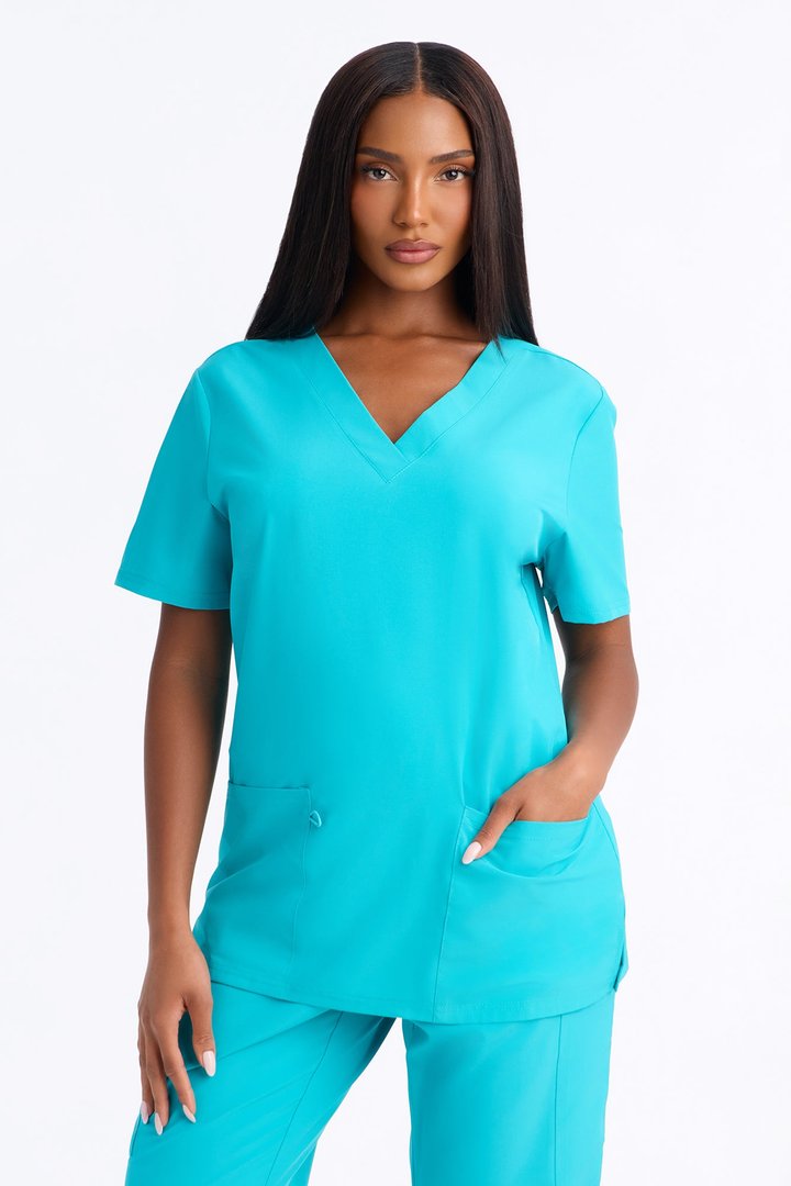 On Call Stretch Uniform Scrub Set - Teal