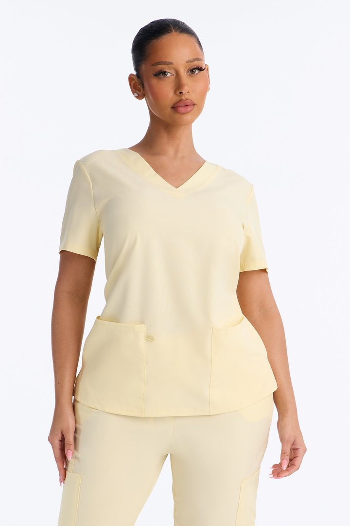 On Call Stretch Uniform Scrub Set - Yellow