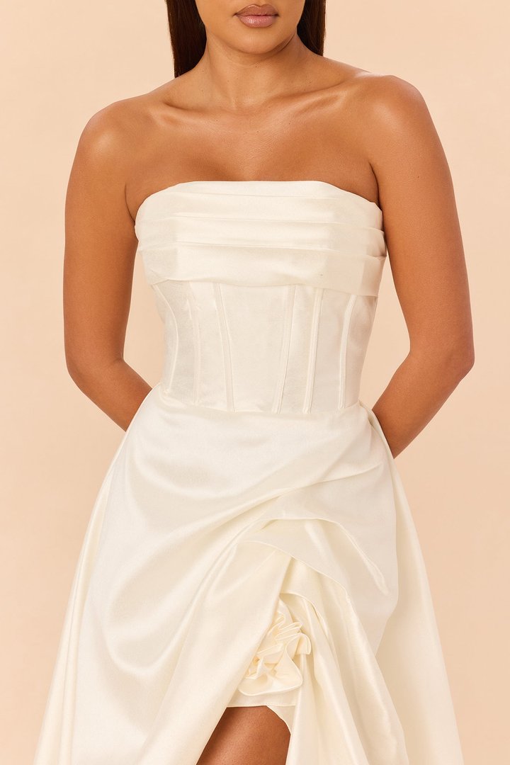 Swept Away Taffeta Gown - Ivory