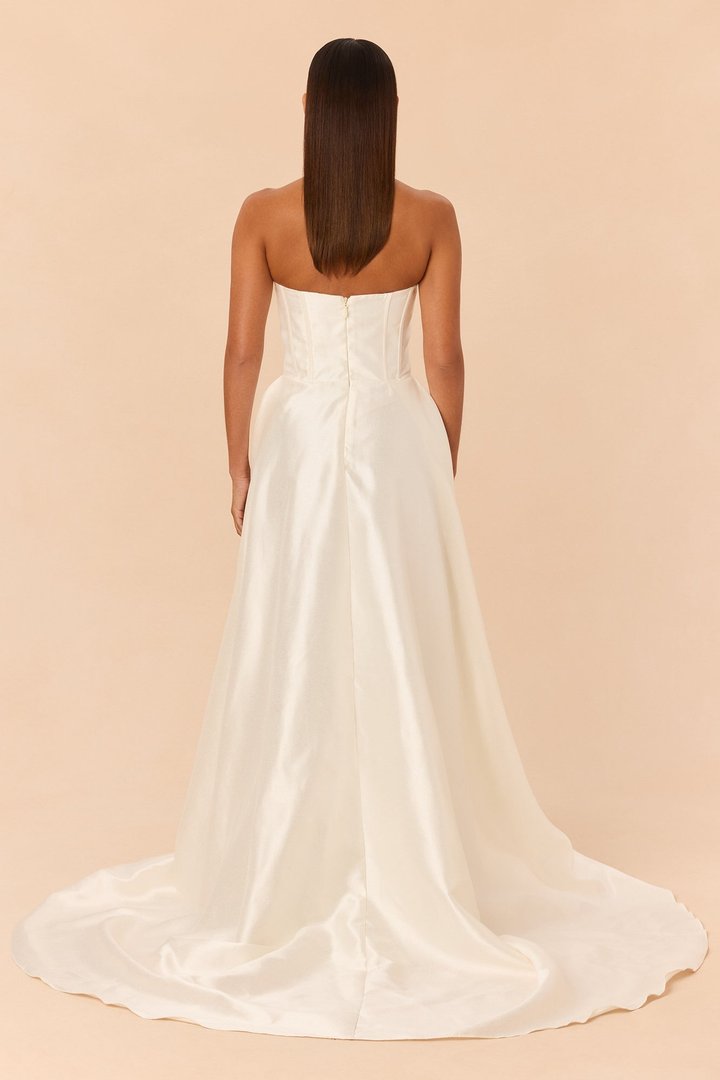 Swept Away Taffeta Gown - Ivory