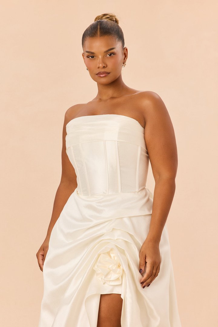 Swept Away Taffeta Gown - Ivory