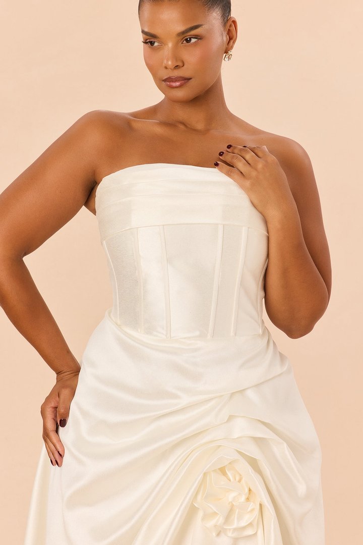 Swept Away Taffeta Gown - Ivory