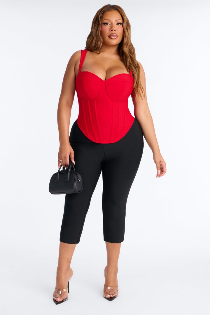 Cece Bandage Corset Top - Red