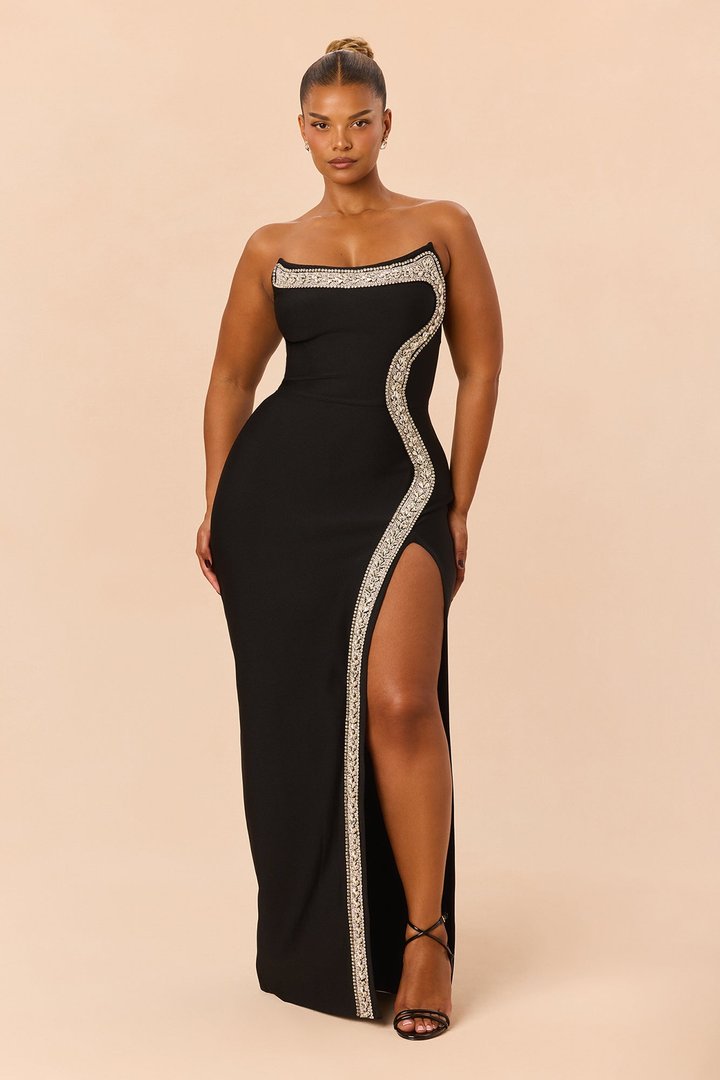 Amber Bandage Gown - Black