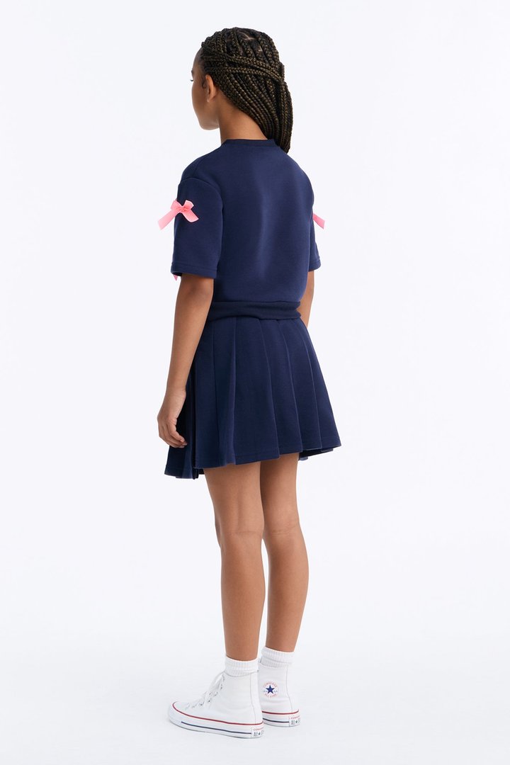 Mini Simply The Prettiest Skort Set - Navy