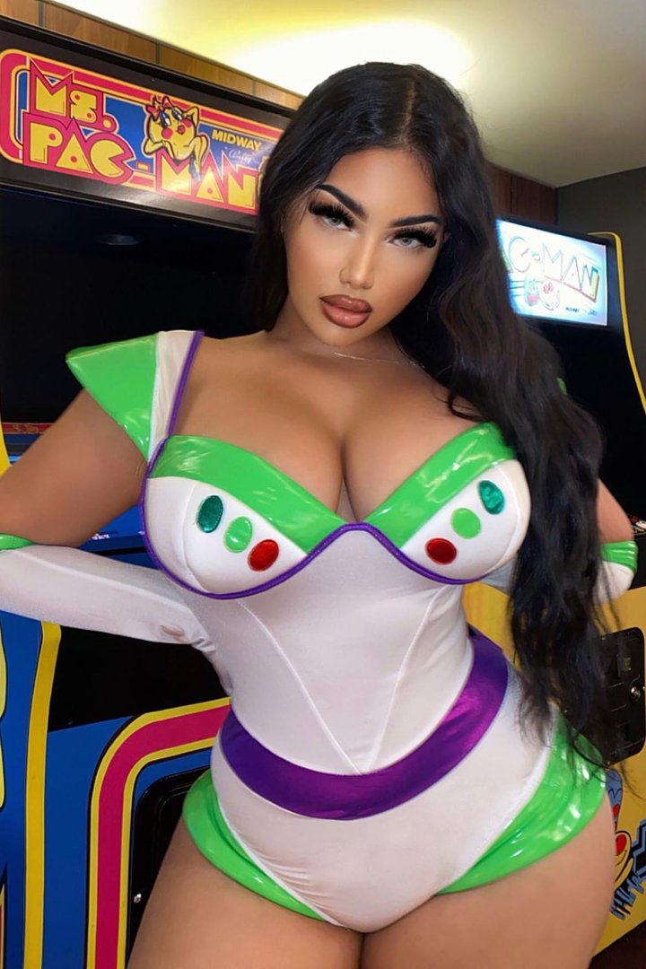Galaxy Gal 2 Piece Costume Set - White/combo