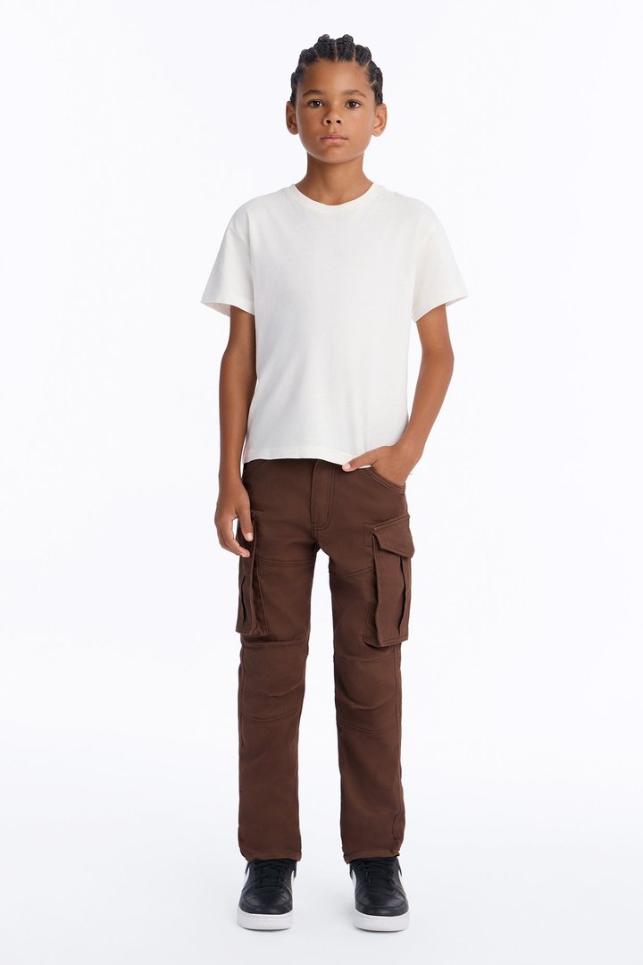 Mini Summer Games Slim Cargo Pants - Brown