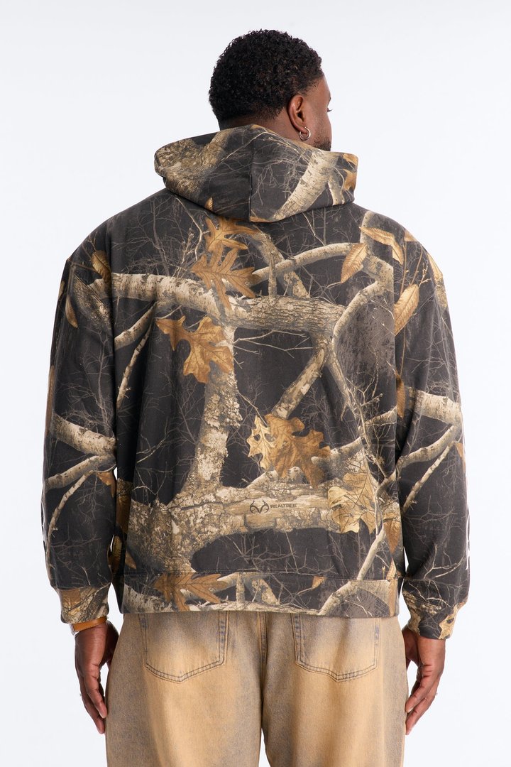 Real Tree Shadow Goth Hoodie - Camouflage