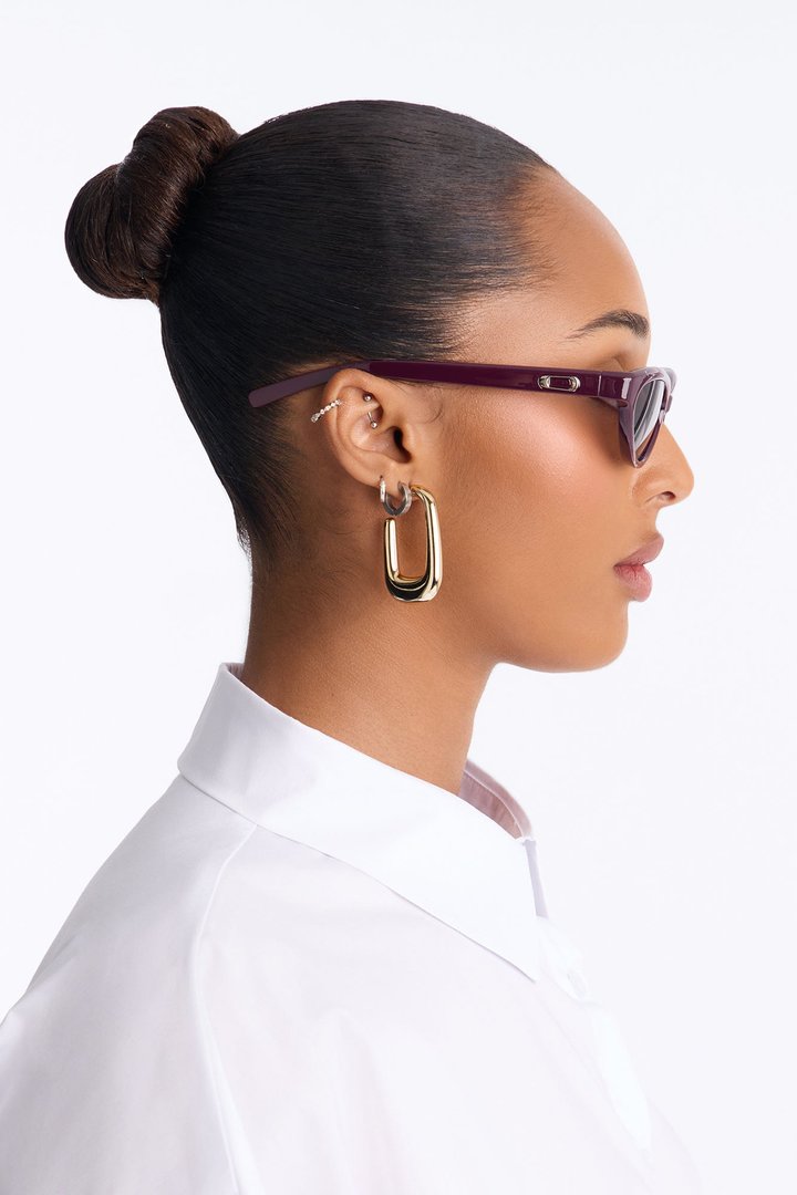 Small Talk Sunglasses - Burgundy