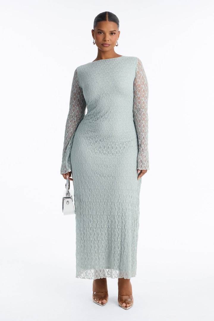 Always On Your Mind Lace Maxi Dress - Sage