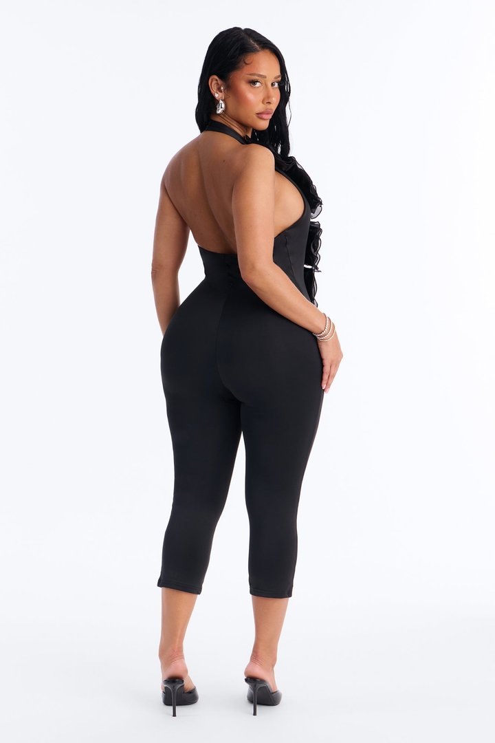 Tango Time Capri Catsuit - Black