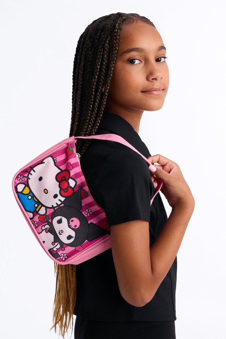 Mini Hello Kitty And Kuromi Handbag - Pink/combo