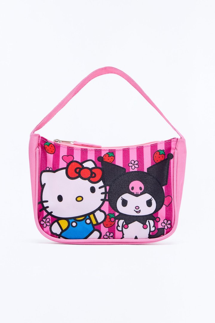 Mini Hello Kitty And Kuromi Handbag - Pink/combo