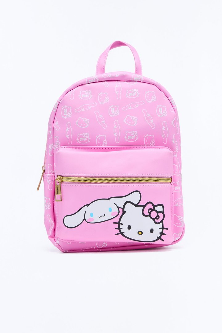 Mini Hello Kitty And Cinnamoroll Backpack - Pink