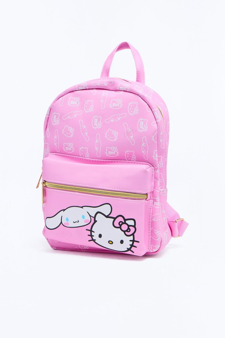 Mini Hello Kitty And Cinnamoroll Backpack - Pink