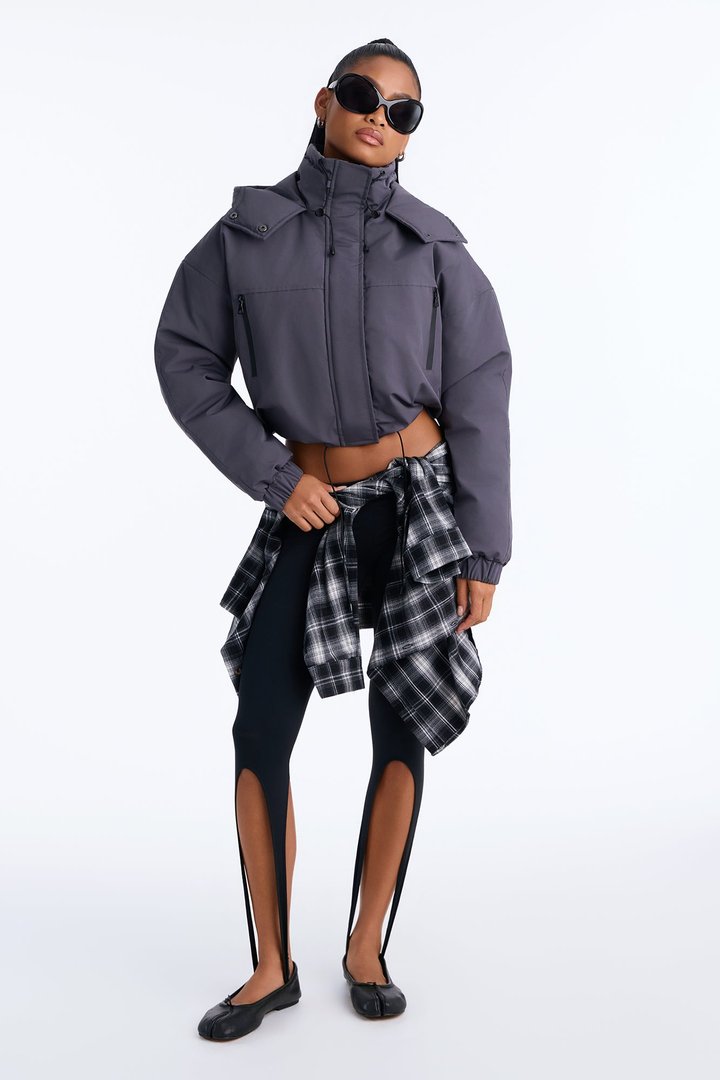 Kita Windbreaker Jacket - Charcoal