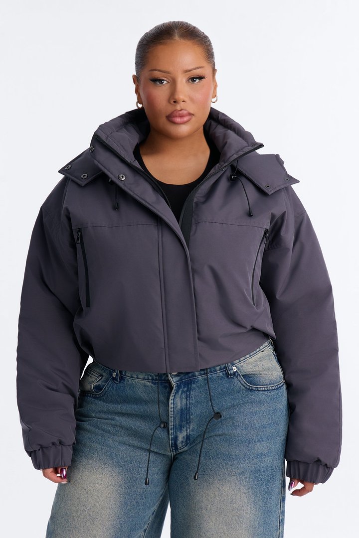 Kita Windbreaker Jacket - Charcoal