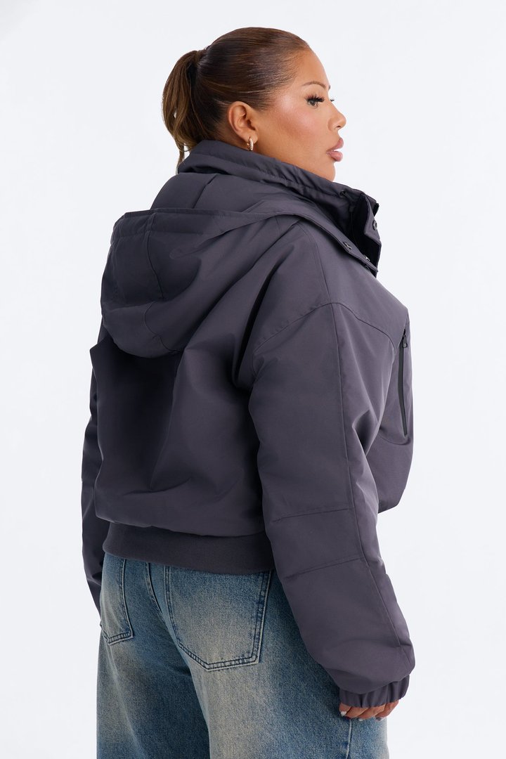 Kita Windbreaker Jacket - Charcoal