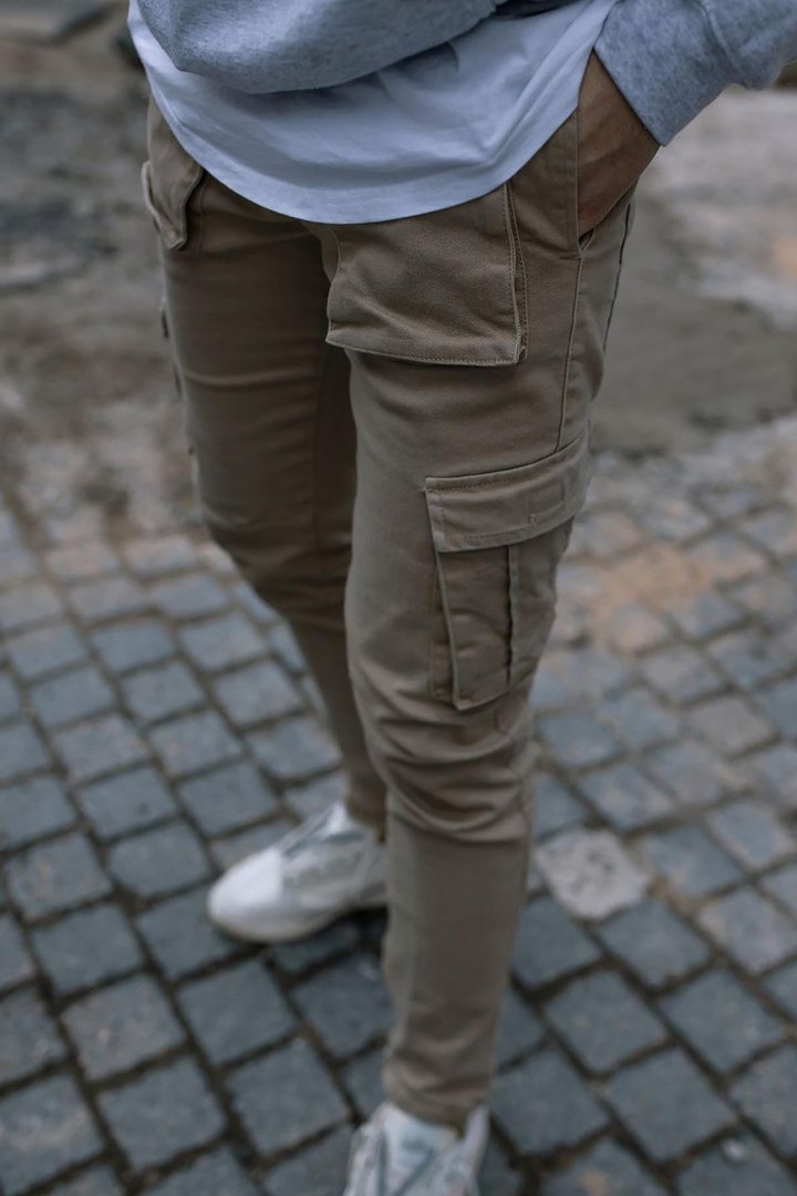 Hunter Slim Cargo Pants - Khaki