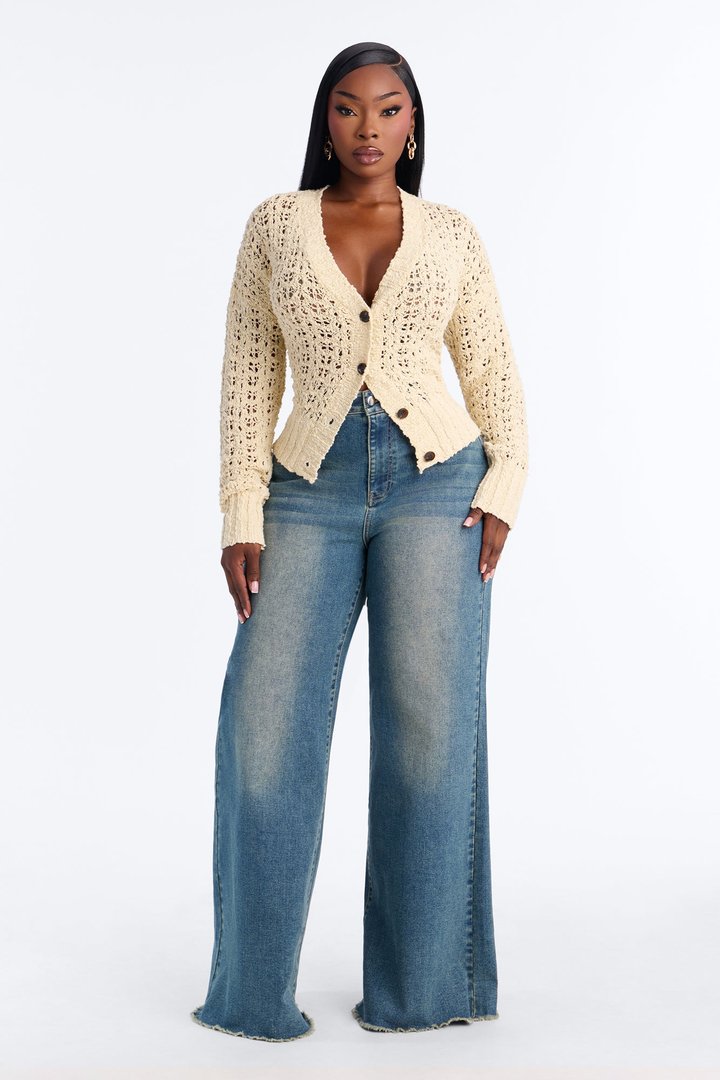 Made With Love Crochet Cardigan - Ivory