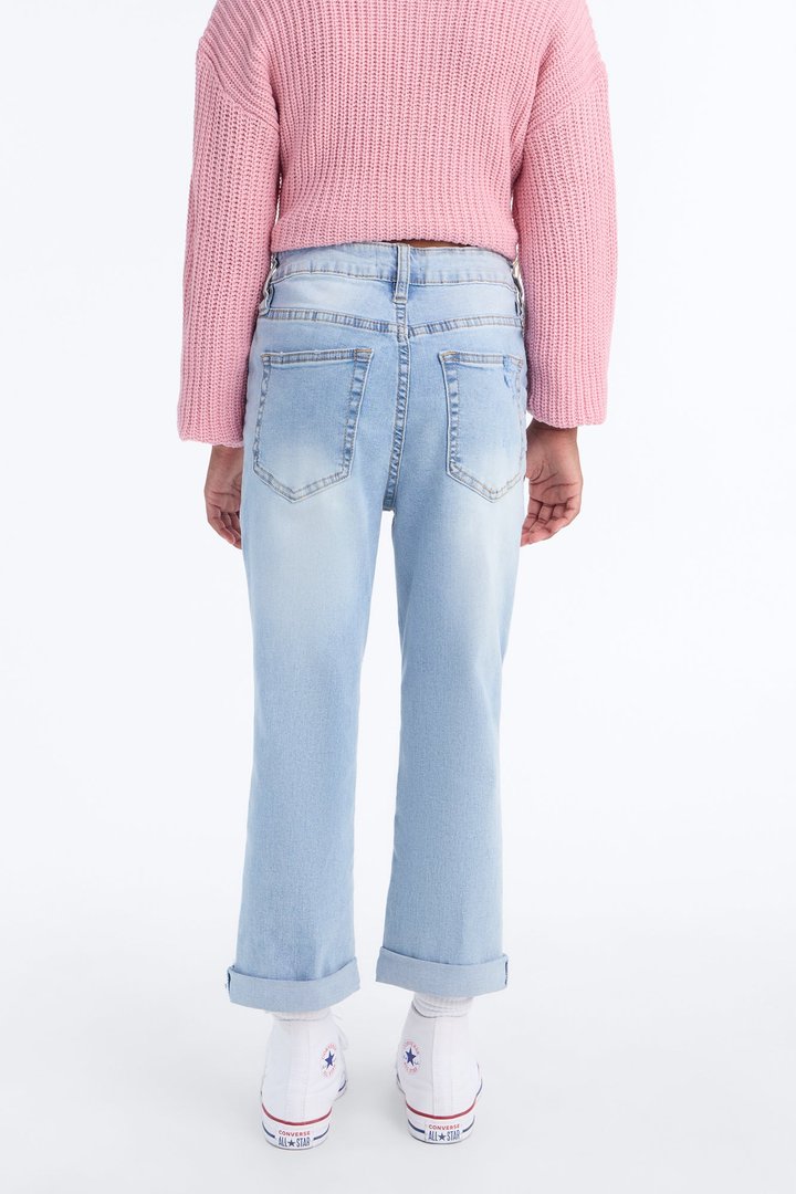 Mini Keep Coming Back Boyfriend Jeans - Light Blue Wash