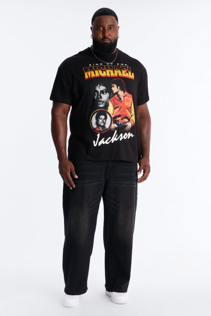 Michael Jackson The King Of Pop Short Sleeve Tee - Black