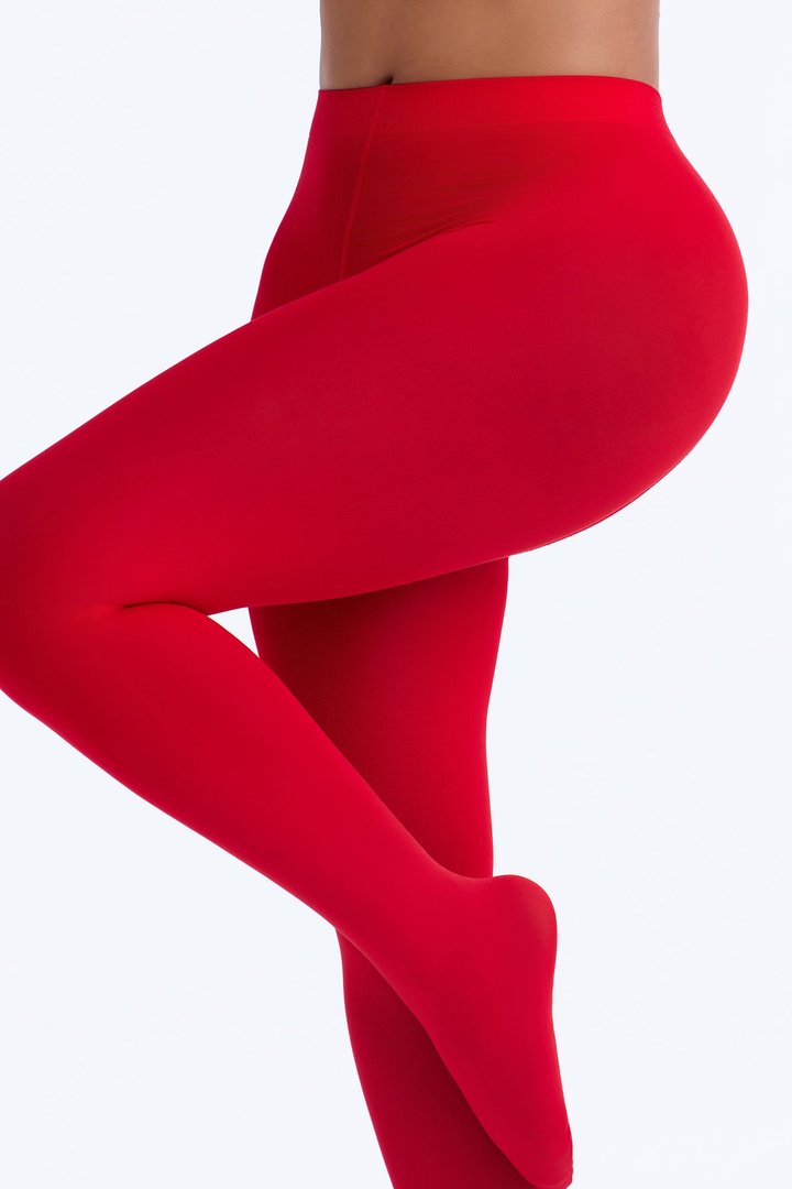 Meant To Stand Out Sheer Tights - Red