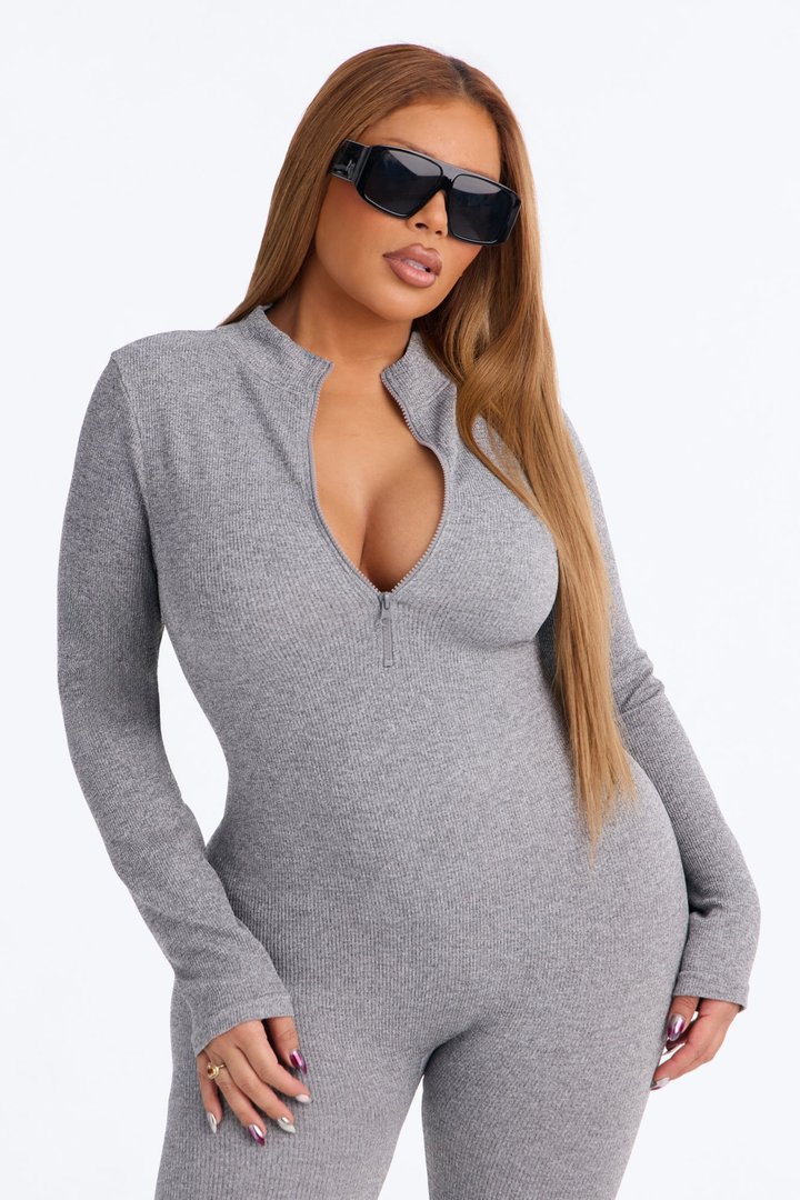 Chloe Seamless Jumpsuit - Charcoal
