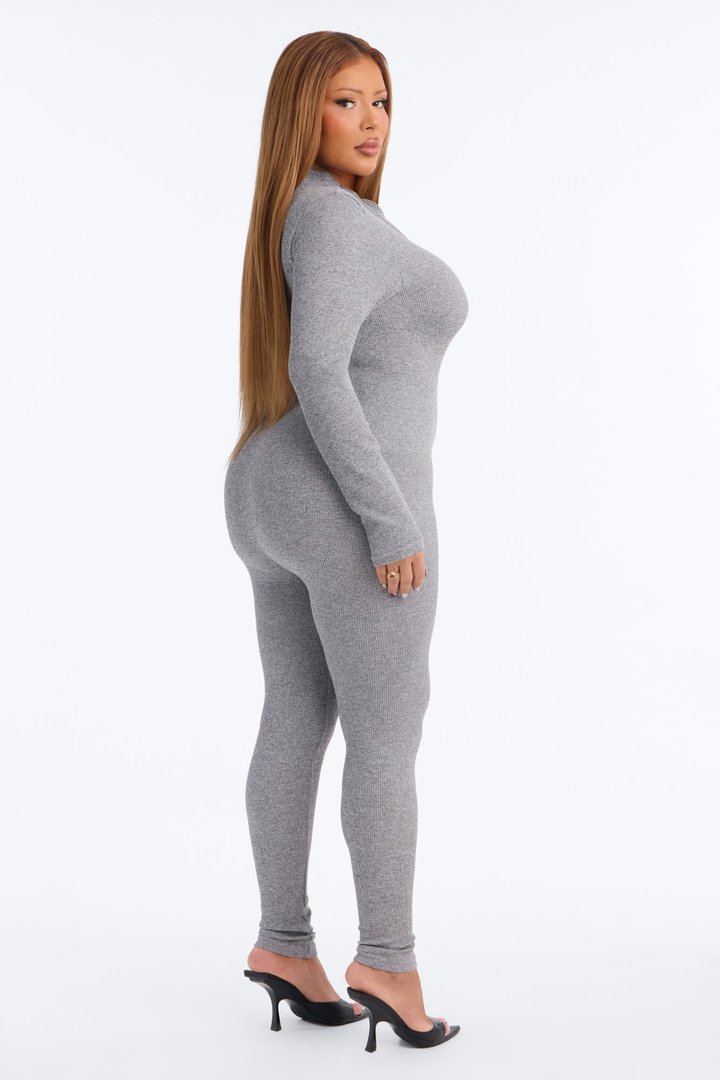 Chloe Seamless Jumpsuit - Charcoal