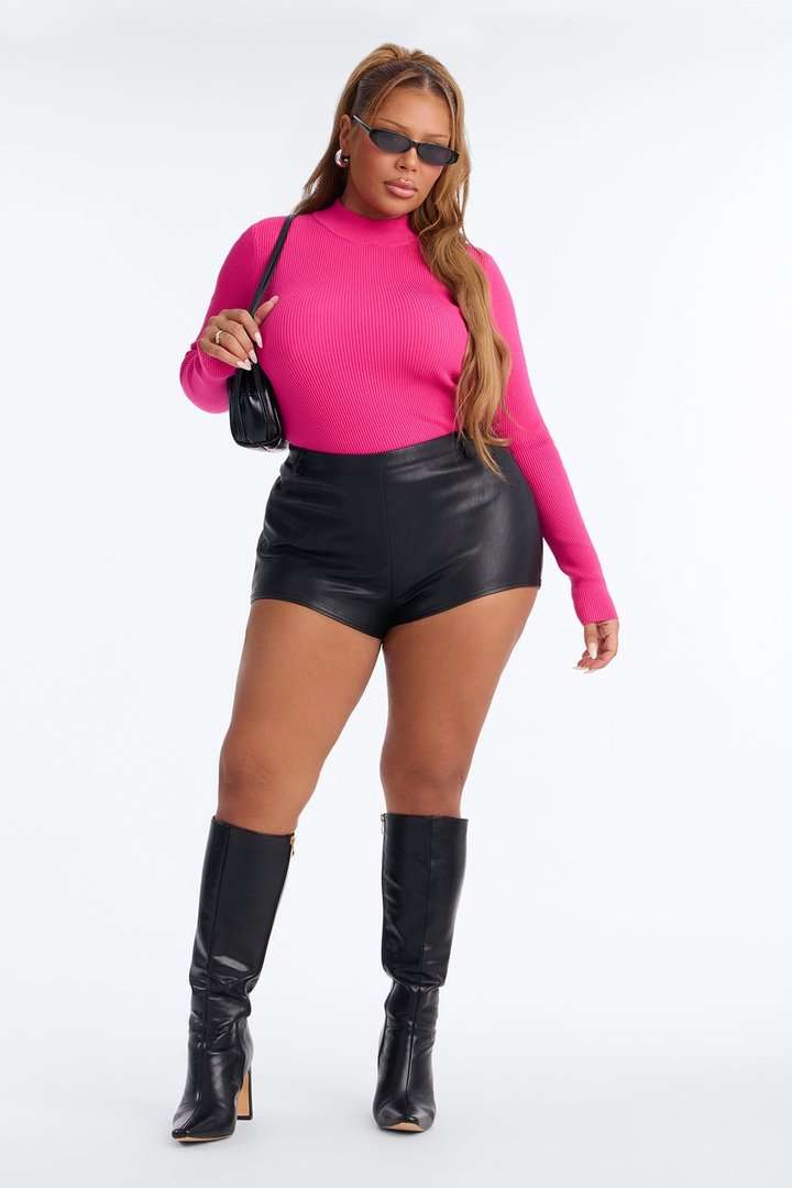 Day In Pasadena Sweater - Fuchsia