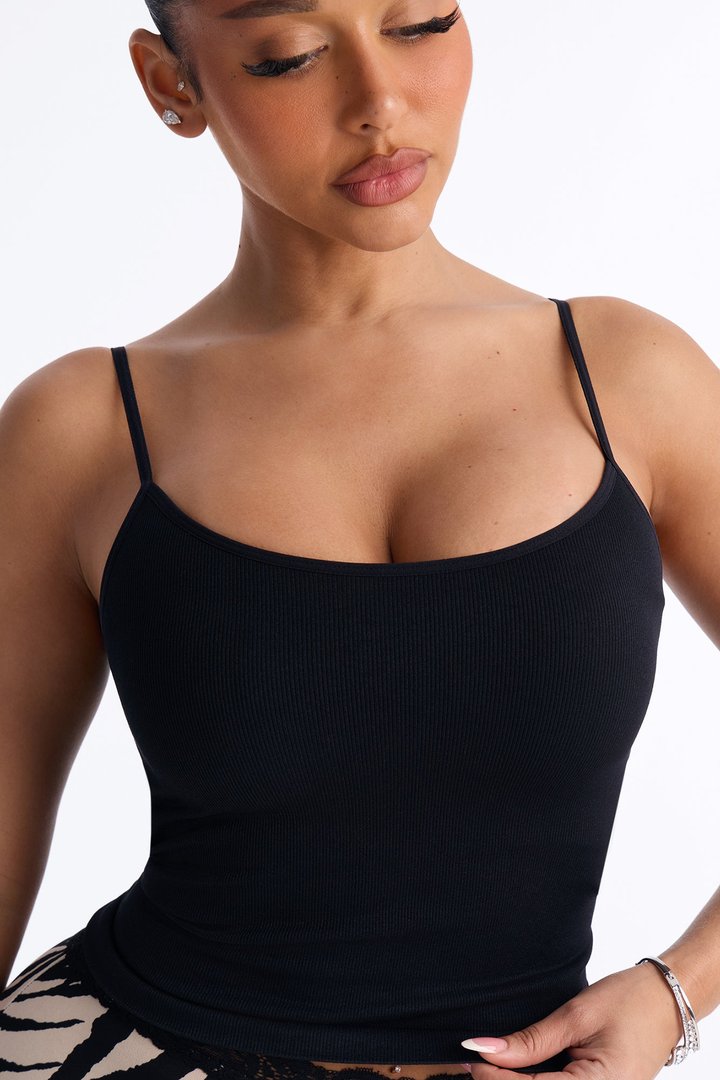 Effortless Energy Built In Bra Seamless Cami - Black